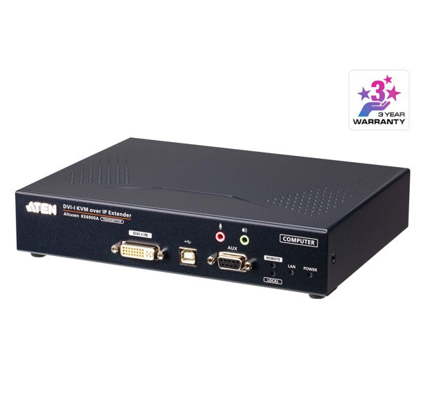 Aten DVI Single Display KVM over IP Transmitter with SFP Fibre Optic network Connection Aten DVI Single Display KVM over IP Transmitter with SFP Fibre Optic network Connection